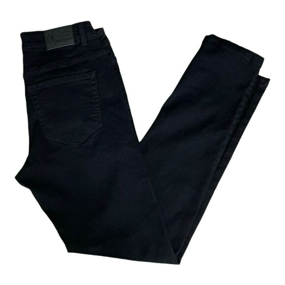 ❤️HP❤️ ZLZ Slim Fit Stretch Stretch Jeans Black Men's Size 32 x 32 - Picture 8 of 12